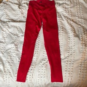LaLa Land Red Full Length Leggings